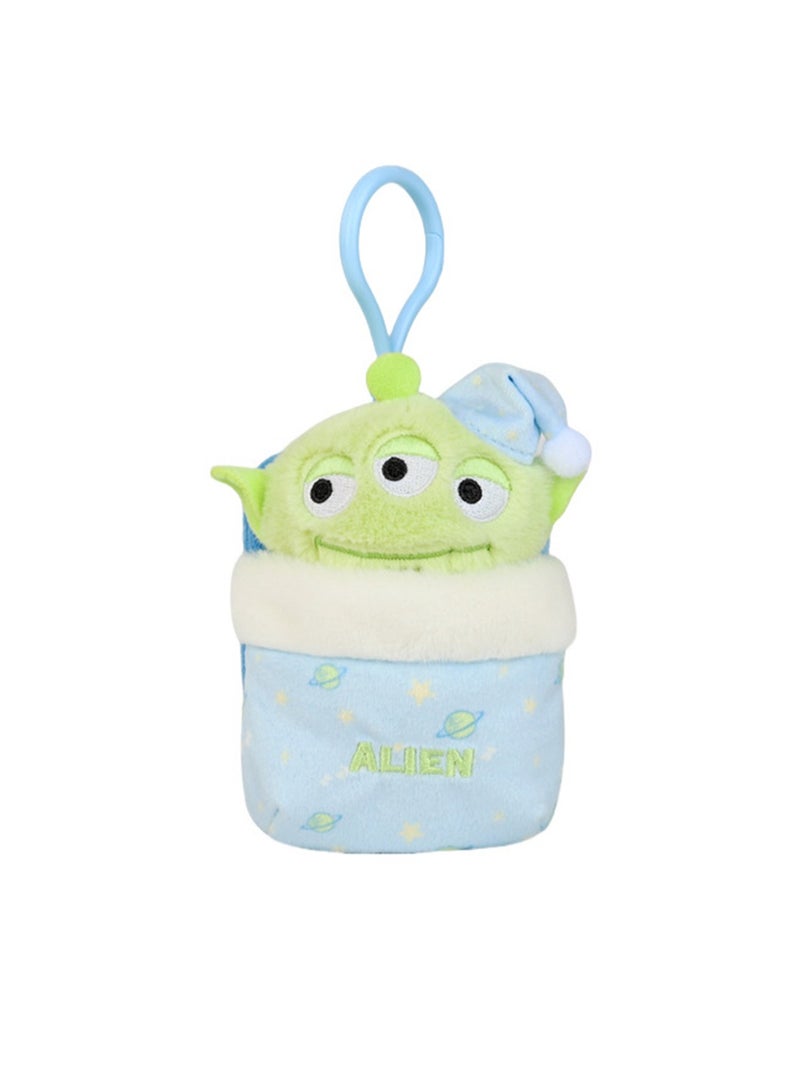 10 Cute Plush Key Pendants, Bag Pendants, Suitable For Children'S Toys And Gifts (Three Eyes) - Image 1